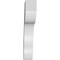 Ekena Millwork 3-in. W x 14-in. D x 18-in. H Stanfield Architectural Grade PVC Knee Brace BRCP03X14X18STA - alternate 4